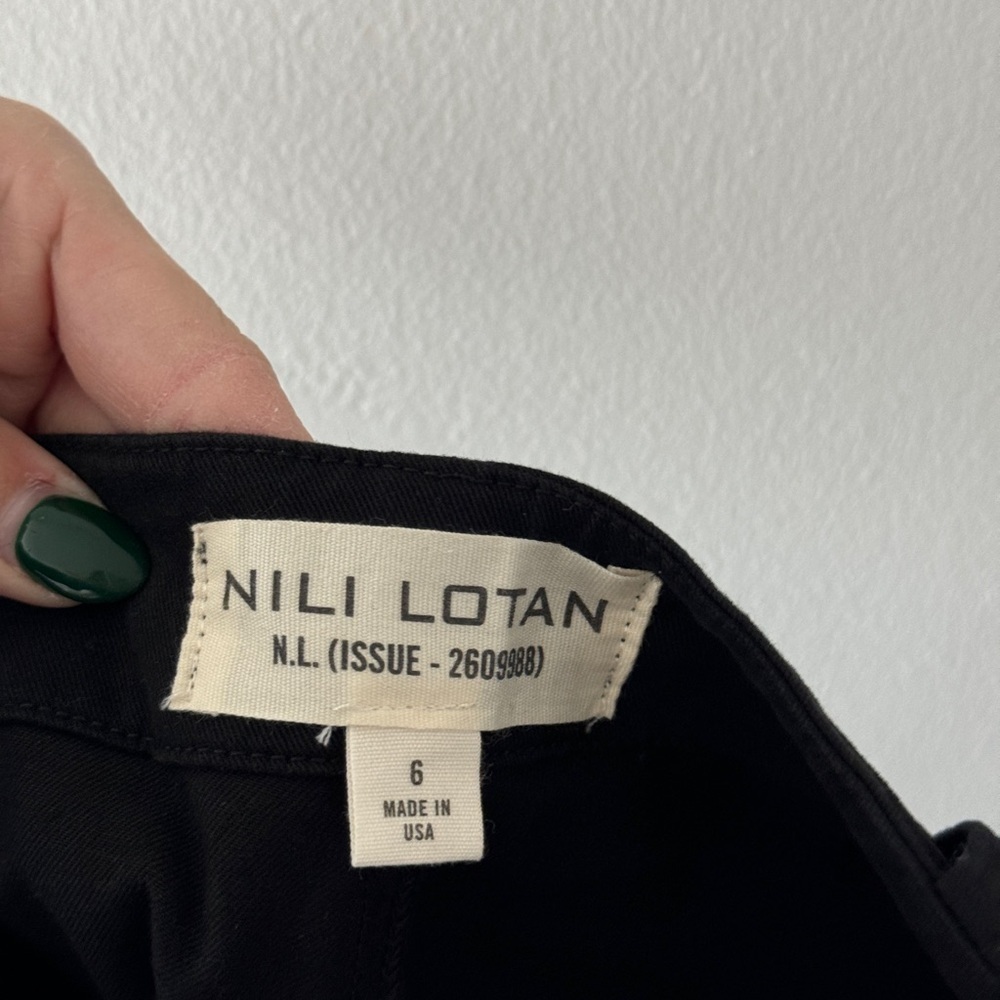 NILI LOTAN Black Jenna Pants 6 - Picture 5 of 9